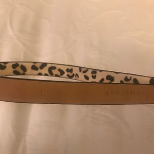Ann Taylor Accessories - Ann Taylor | Cheetah Haircalf Skinny Belt Ann Taylor Accessories - Ann Taylor | Cheetah Haircalf Skinny Belt